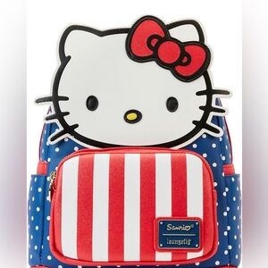 Hello Kitty Patriotic Loungefly Mini Backpack
